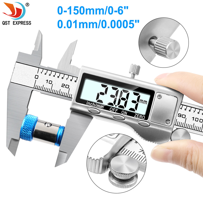 Digital Caliper 150Mm Stainless Steel - Calibre numérique de haute précision en