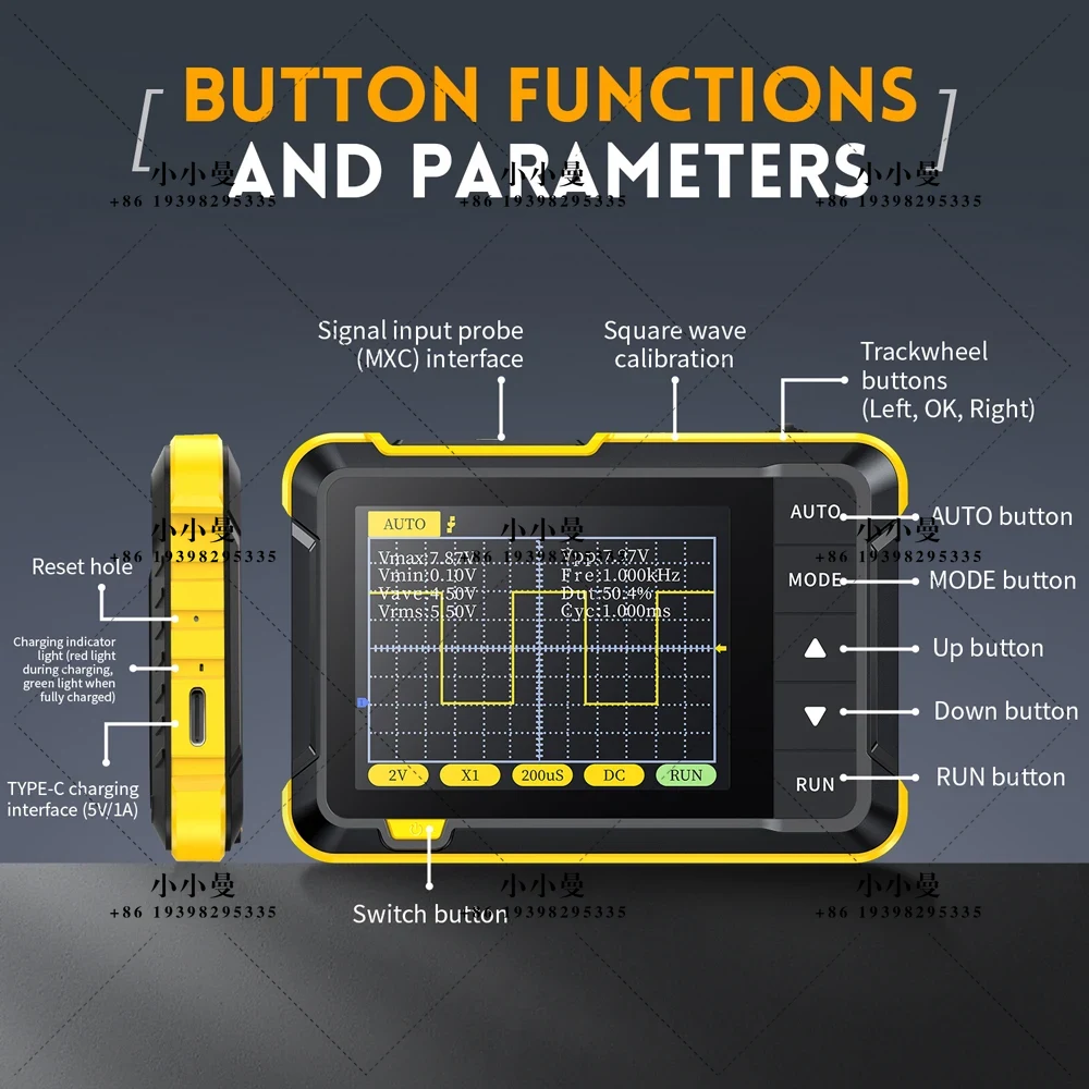 FNIRSI DSO152 : mini-oscillosc - Fnirsi Digital Oscilloscope Handheld avis et prix
