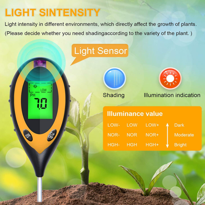Testeur de sol 4 en 1 PH, lumi - Ph Meter Digital Water Tester avis et prix