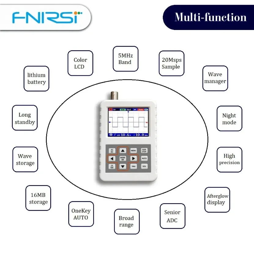 1 unité d’oscilloscope numériq - Fnirsi Digital Oscilloscope Handheld avis et prix